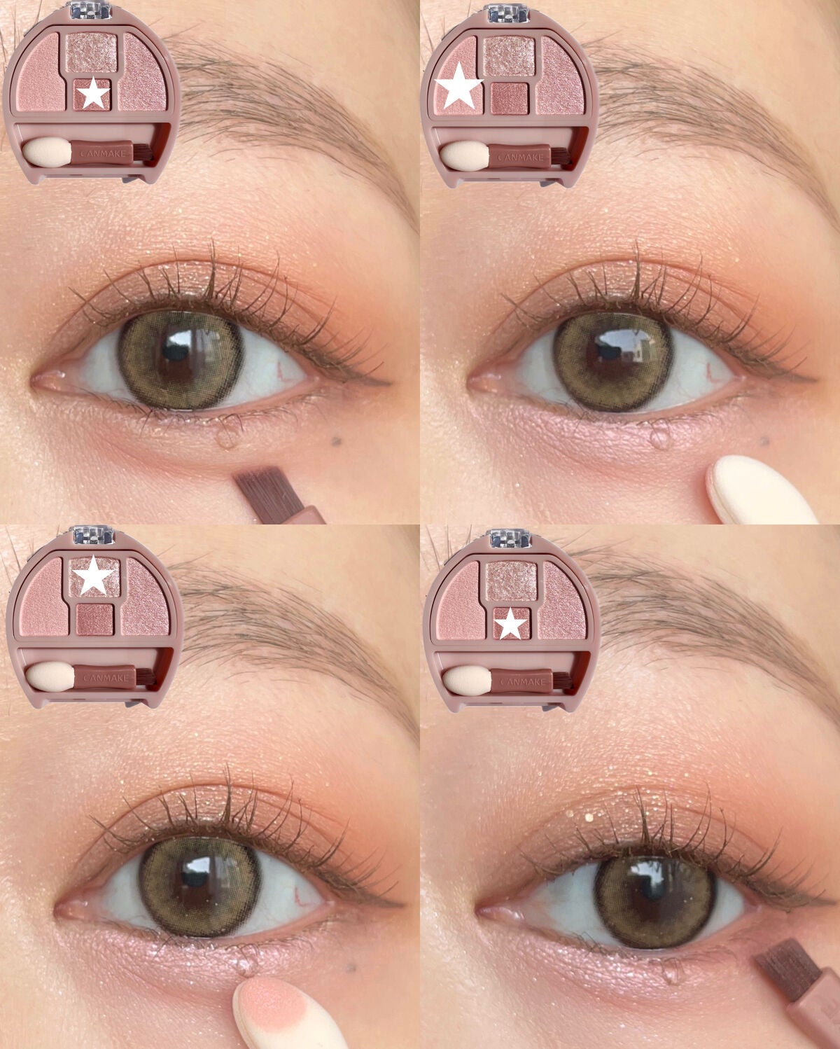 プランぷくコーデアイズ/キャンメイク/パウダーアイシャドウを使ったクチコミ(3枚目)