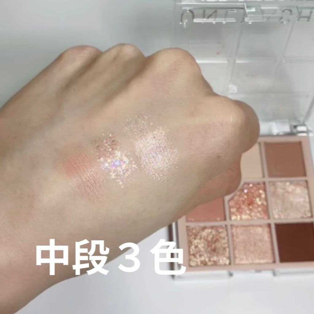 グリッターペディアアイパレット/unleashia/アイシャドウパレットを使ったクチコミ(4枚目)