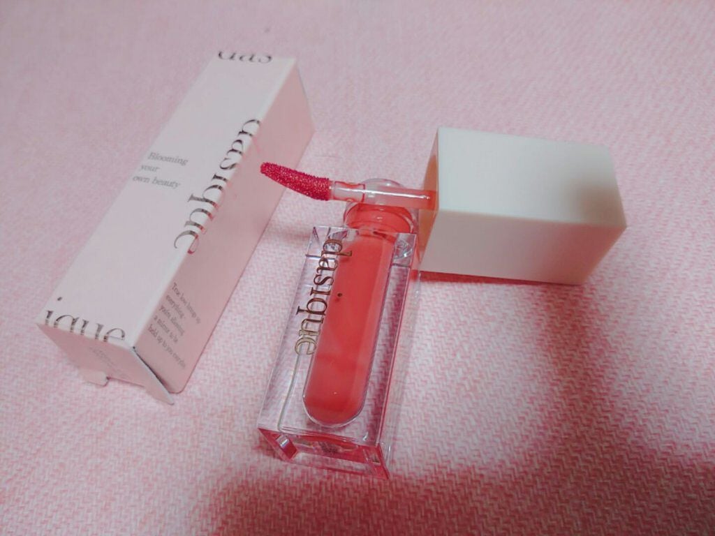 ウォーターグロスティント/dasique/リップティントを使ったクチコミ(1枚目)