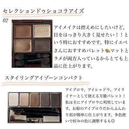 セレクション・ドゥ・ショコラアイズ/LUNASOL/アイシャドウパレットを使ったクチコミ(2枚目)