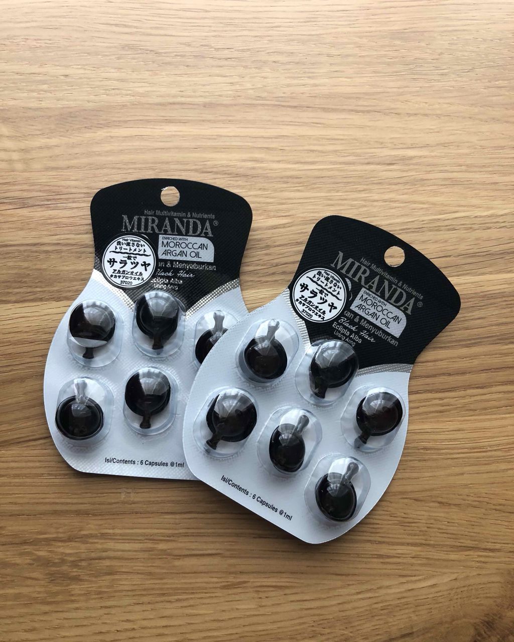 ヘアビタミン シャイニーヘアオイル/MIRANDA/ヘアオイルを使ったクチコミ（1枚目）