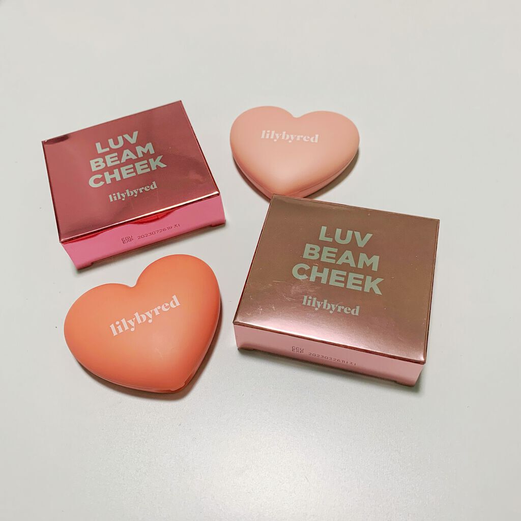 Luv Beam Cheek #02 Dollish Rose/lilybyred/パウダーチークを使ったクチコミ（2枚目）