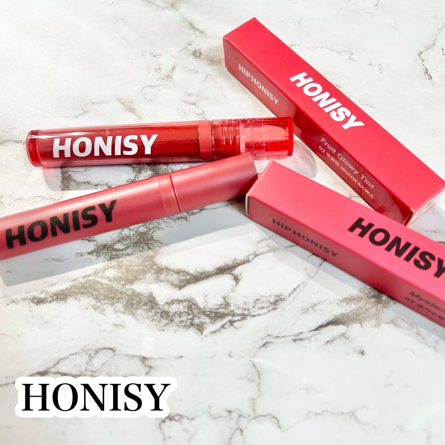 フルーツグロウティント/honisy/リップティントを使ったクチコミ（1枚目）