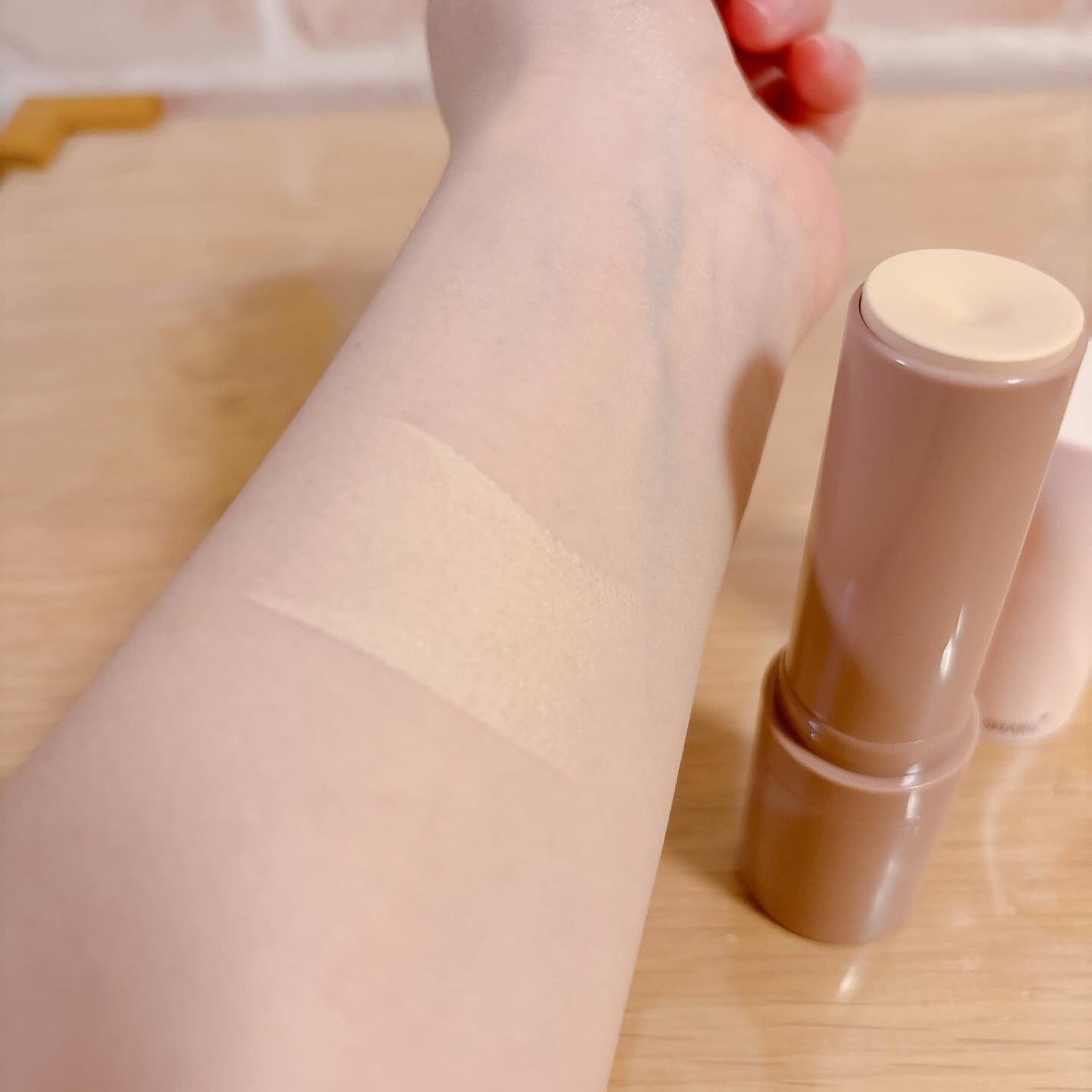 ヴィーガンナチュラルカバースティックファンデーション/DERMASHARE/その他ファンデーションを使ったクチコミ(3枚目)