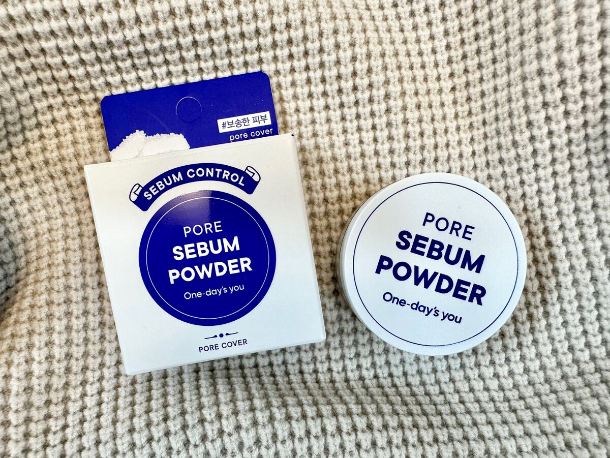 ポアセバムパウダー/One-day's you/ルースパウダーを使ったクチコミ（2枚目）