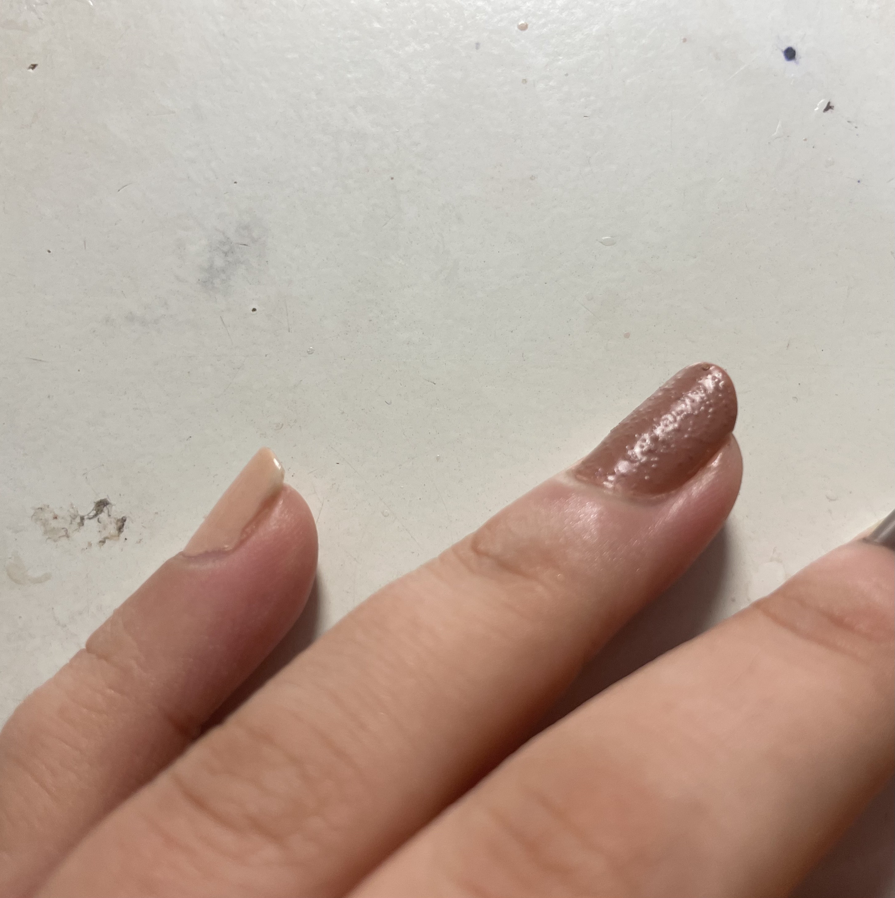 ネイルホリック リミテッドカラー Winter Sweet Biscuit PK869 ルビークランチ /ネイルホリック/マニキュアを使ったクチコミ（3枚目）