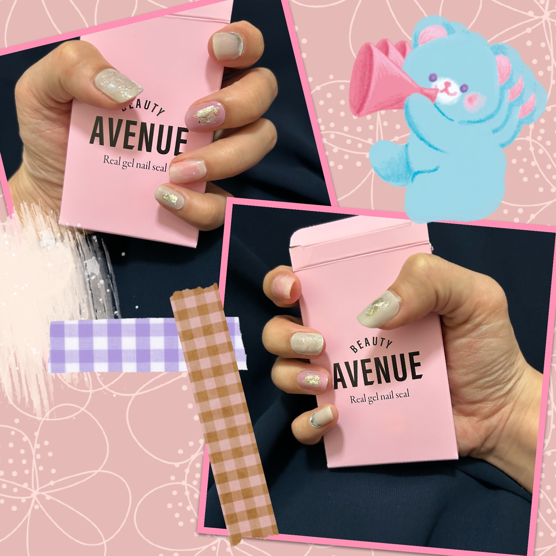 リアルジェルネイルシール マーブルモーメント/BEAUTY AVENUE/ネイルシールを使ったクチコミ（1枚目）