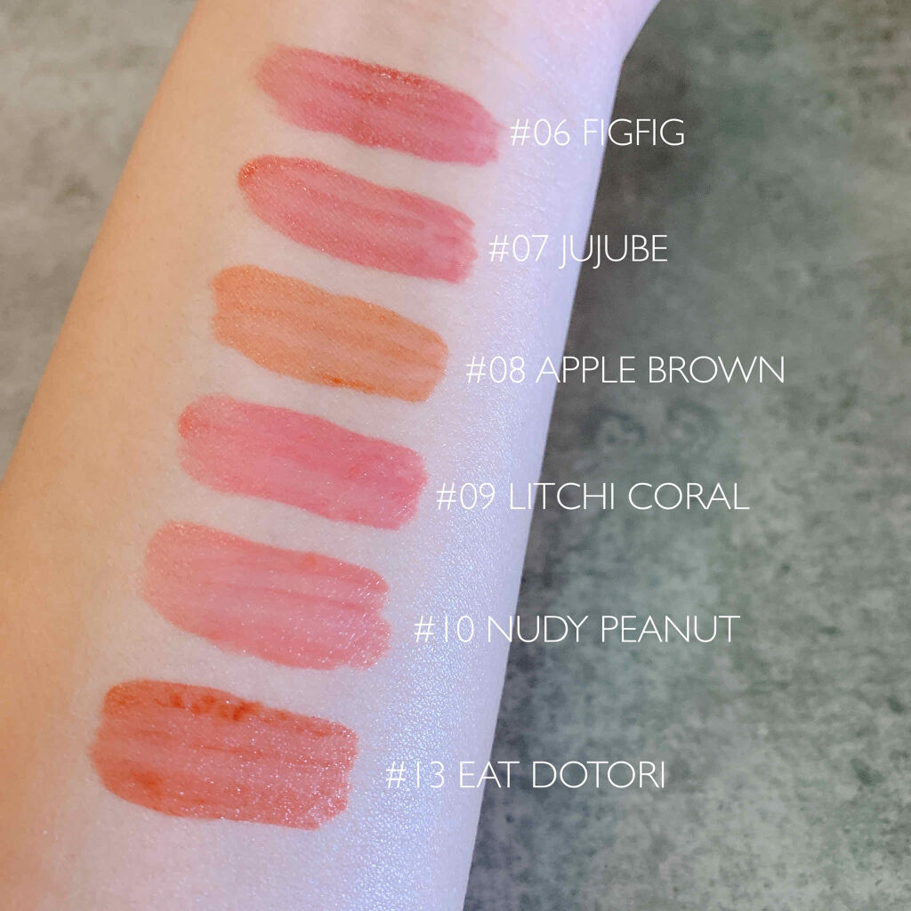 ジューシーラスティングティント/rom&nd/リップティントを使ったクチコミ（3枚目）