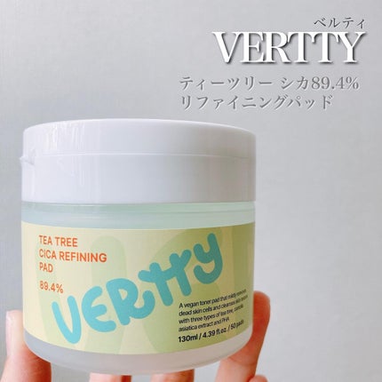 ティーツリー シカ89.4% リファイニングパッド/Vertty/トナーパッドを使ったクチコミ(2枚目)