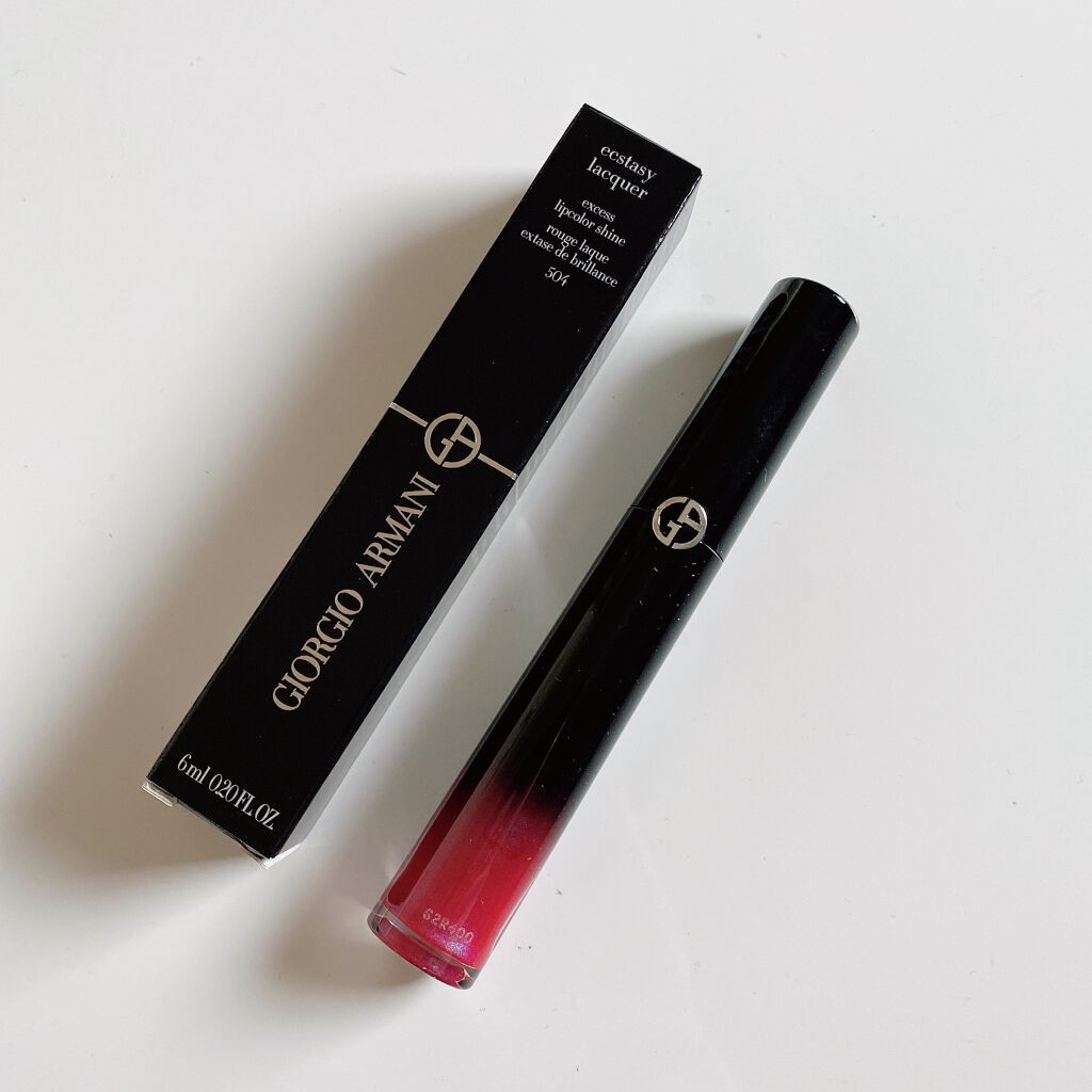 エクスタシー ミラー 504 PINKOUT/ジョルジオ アルマーニ ビューティ/口紅を使ったクチコミ（2枚目）