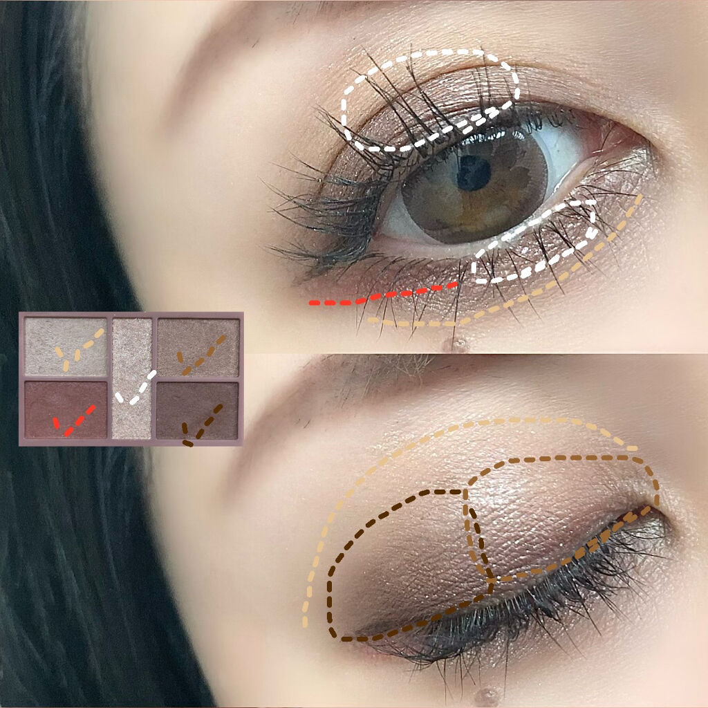 パーフェクトスタイリストアイズ 18 ビタースウィートメモリー/キャンメイク/アイシャドウパレットを使ったクチコミ（3枚目）