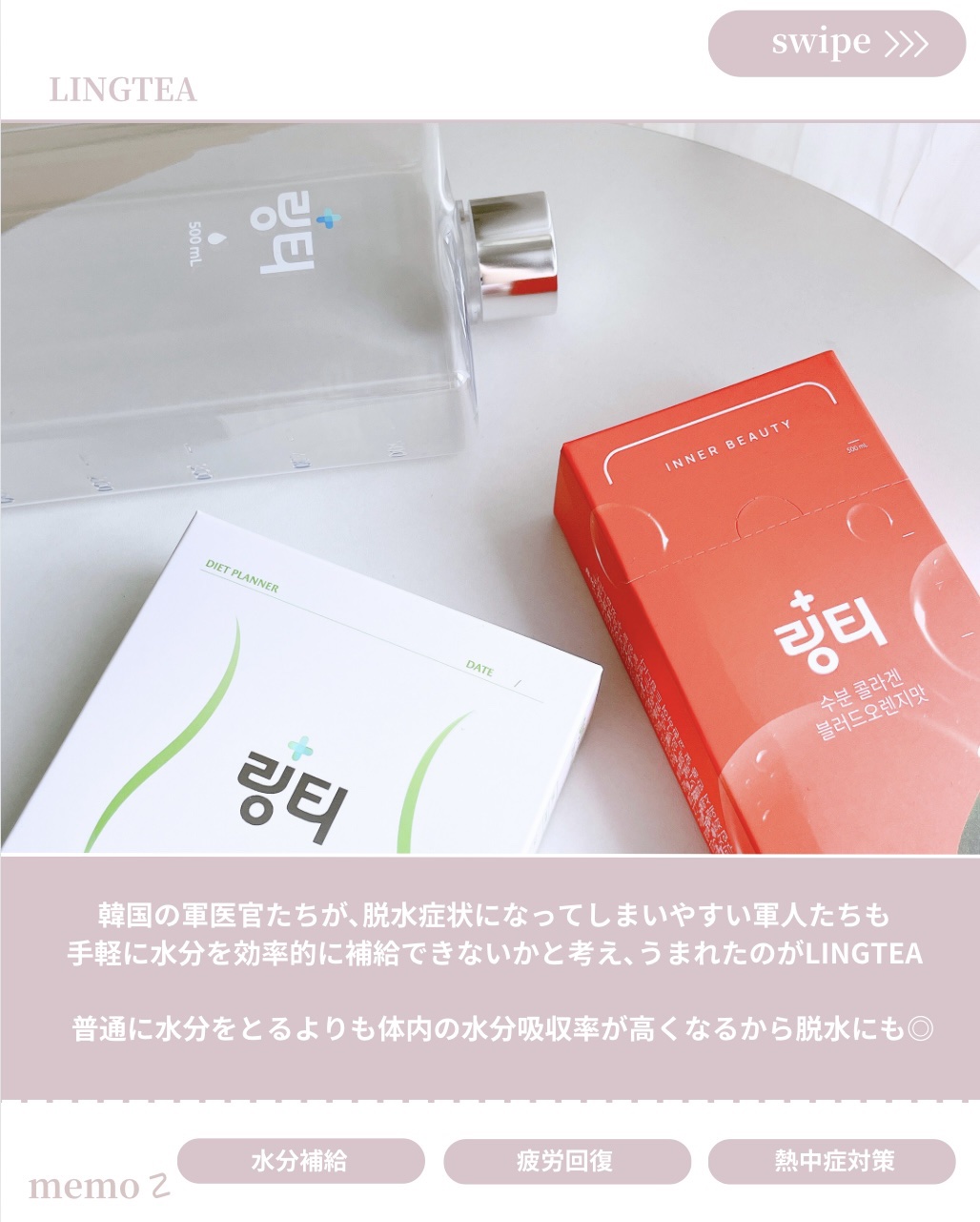 LINGTEA うるおい水分コラーゲン ブラッドオレンジ味/LINGTEA/美容サプリメントを使ったクチコミ（2枚目）