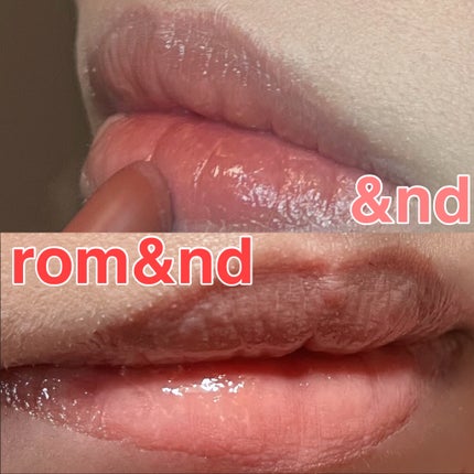 アンドバイロムアンド グラッシーバーム/&nd by rom&nd/口紅を使ったクチコミ(4枚目)