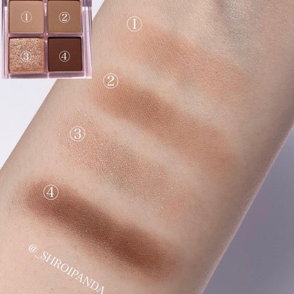 アンドバイロムアンド メロウアイパレット/&nd by rom&nd/アイシャドウパレットを使ったクチコミ(5枚目)