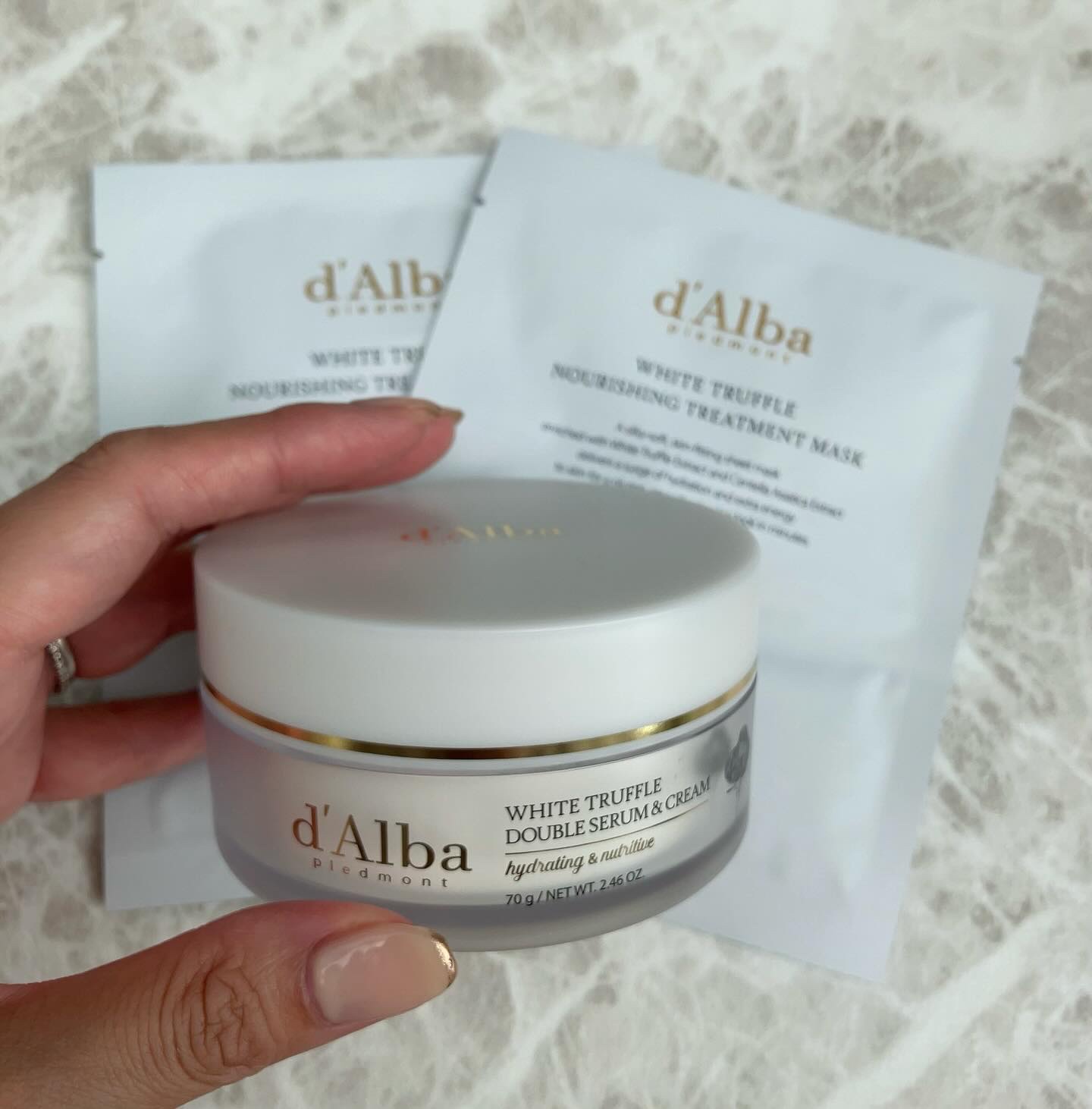 ホワイトトリュフダブルセラムアンドクリーム/ダルバ/フェイスクリームを使ったクチコミ（1枚目）
