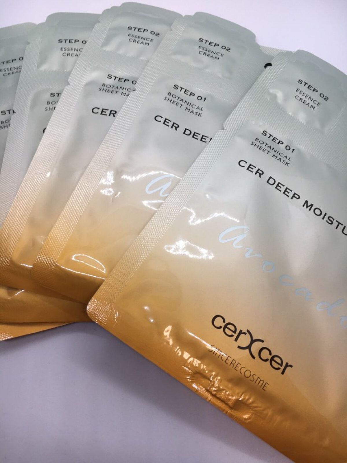 ディープモイスチャー マスク　(ケアクリーム付き)/cerXcer/シートマスク・パックを使ったクチコミ（2枚目）