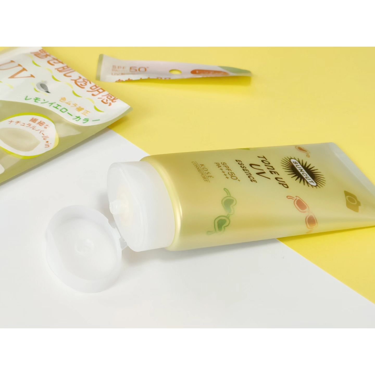 サンカットR トーンアップUV エッセンス レモンイエロー/サンカット®/日焼け止めローションを使ったクチコミ（2枚目）