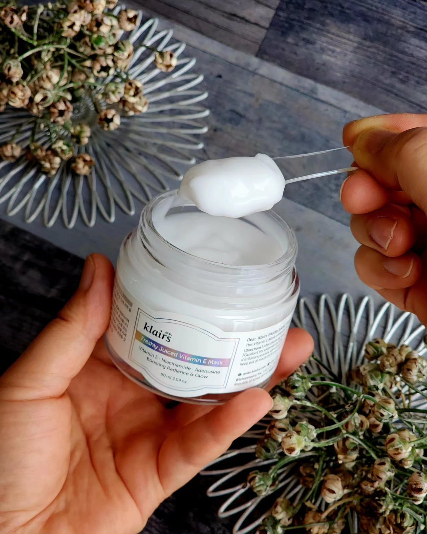 フレッシュリージュースドビタミンEマスク(90g)/Klairs/フェイスクリームを使ったクチコミ(2枚目)