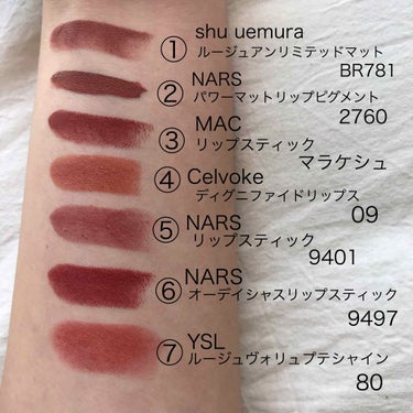 パワーマットリップピグメント/NARS/口紅を使ったクチコミ（3枚目）