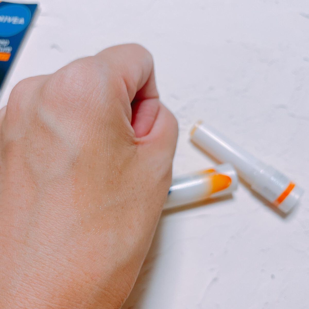 ニベア ディープモイスチャーリップ メルティタイプ/ニベア/リップクリームを使ったクチコミ（3枚目）