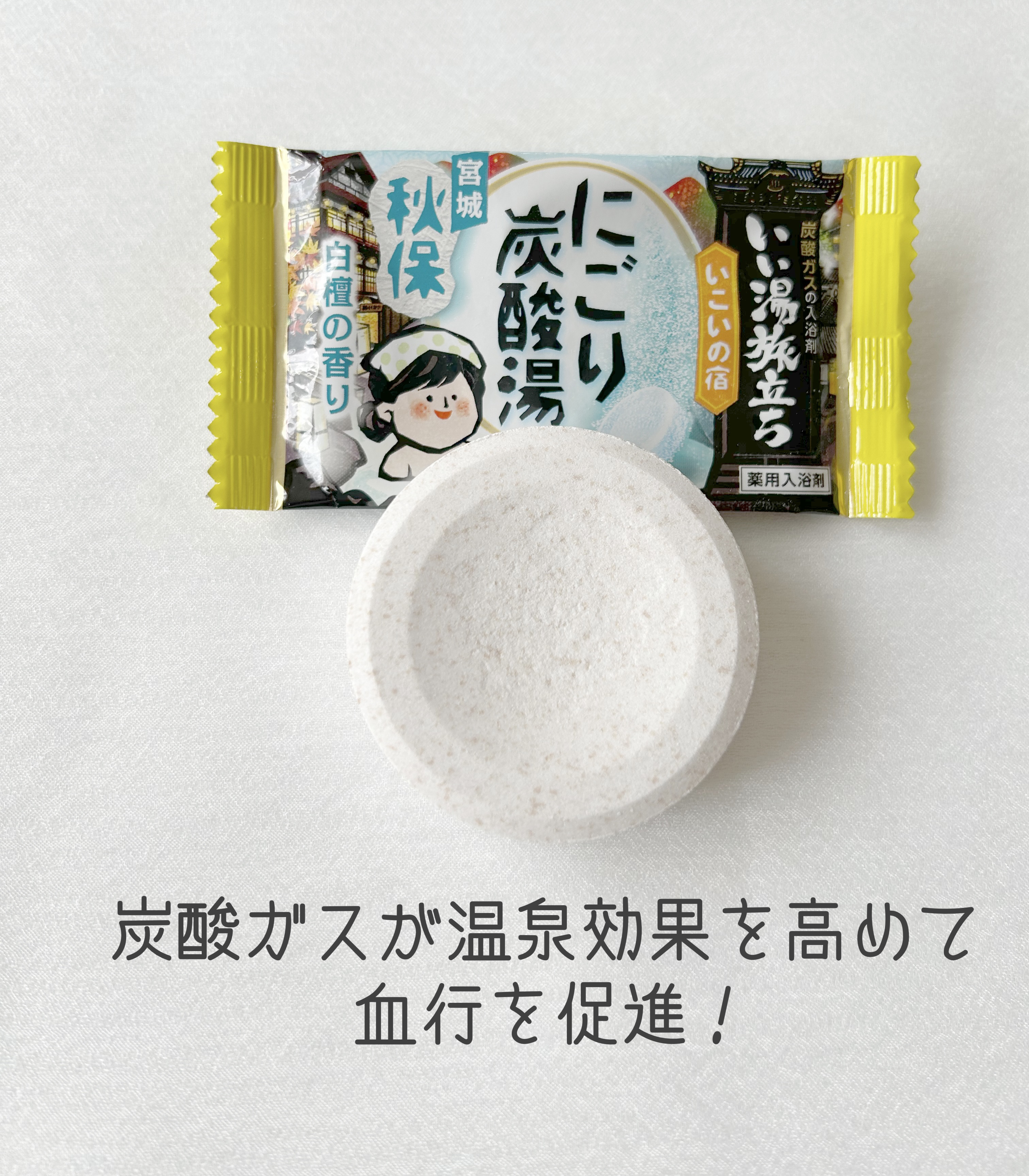 にごり炭酸湯　ぬくもりの宿/いい湯旅立ち/炭酸系入浴剤を使ったクチコミ（2枚目）