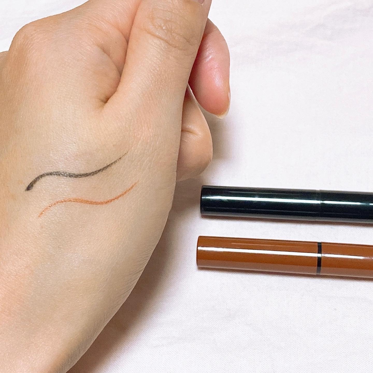 1DAY TATTOO リキッドアイライナー 01 メロウブラック/K-パレット/リキッドアイライナーを使ったクチコミ（3枚目）