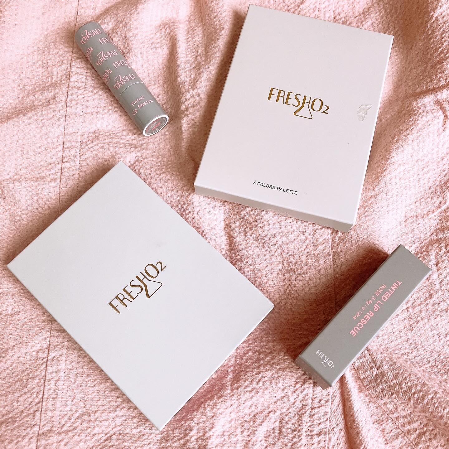 ライプンアイカラーパレット ロージーペタル/FRESHO2/アイシャドウパレットを使ったクチコミ（1枚目）