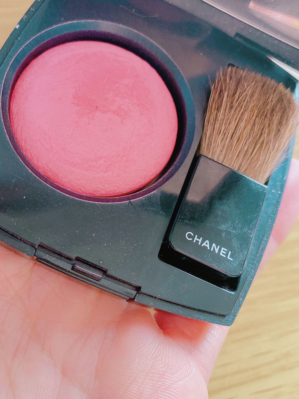 ジュ コントゥラスト 67 ローズ トゥルビヨン/CHANEL/パウダーチークを使ったクチコミ（2枚目）