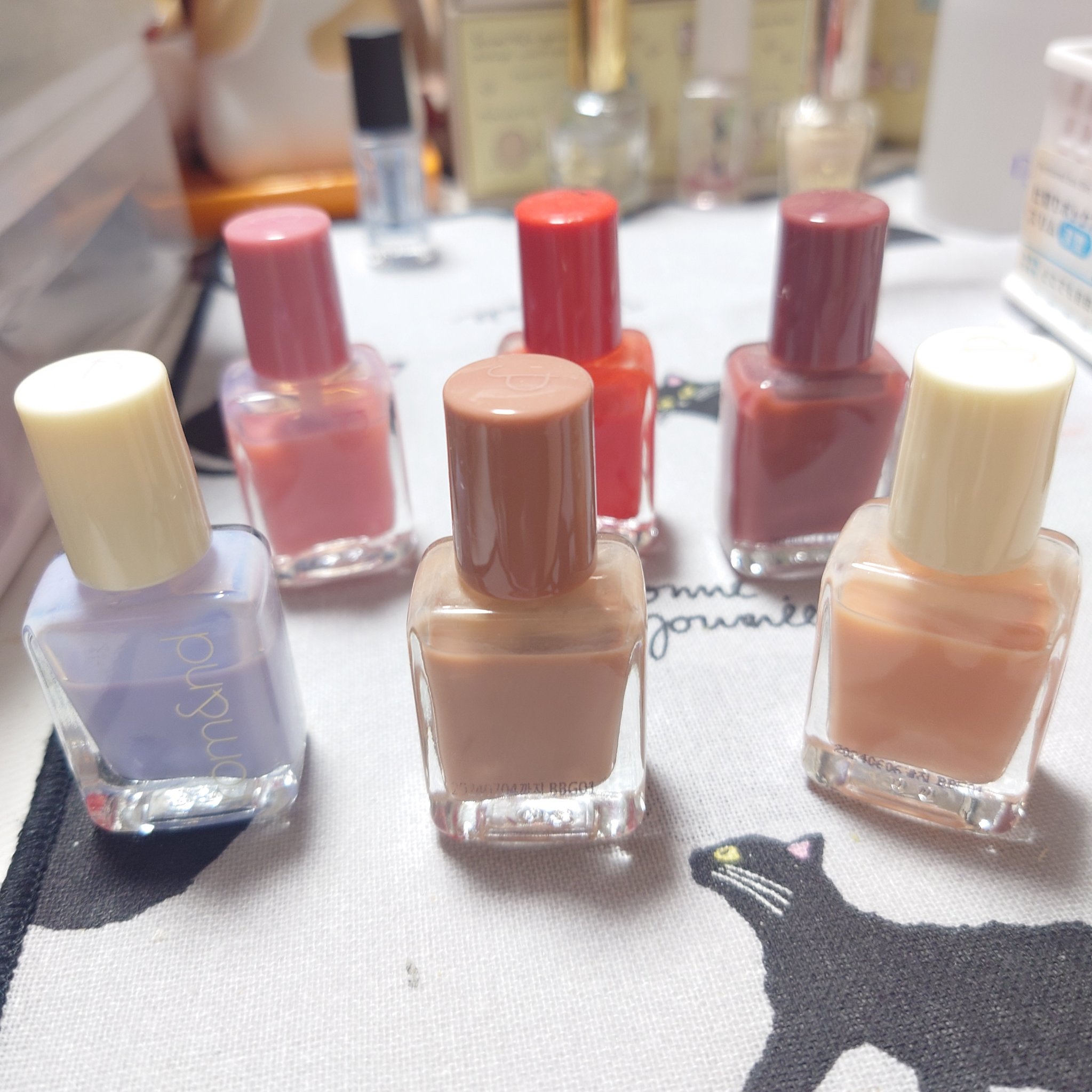 ムードペブルネイル W04 BABY PEACH/rom&nd/マニキュアを使ったクチコミ（1枚目）