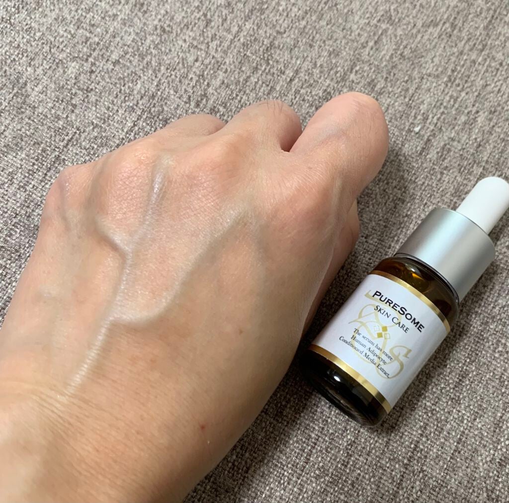 もふるん on LIPS 「ピュアソームPureSome9ml。ヒト幹細胞培養液が30%も..」(4枚目)