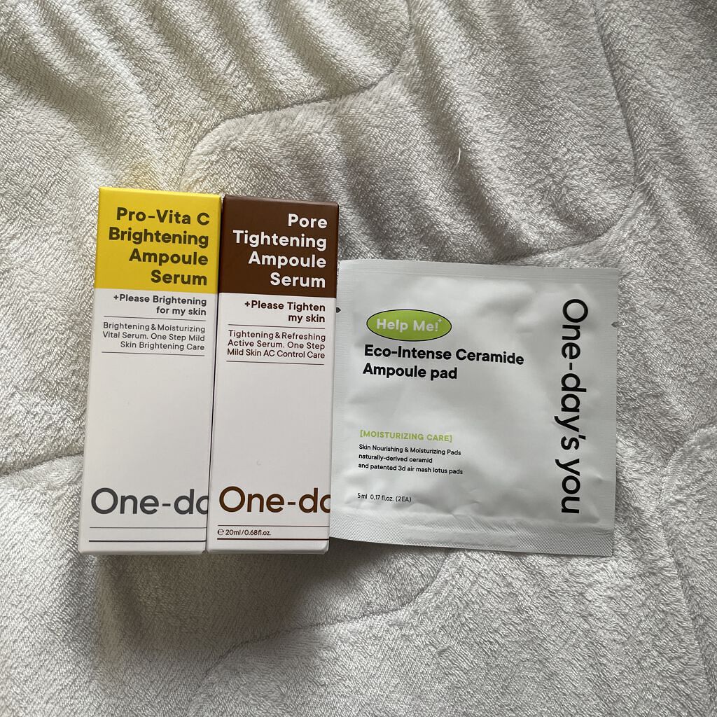 ポアタイトニングアンプルセラム/One-day's you/美容液を使ったクチコミ（2枚目）