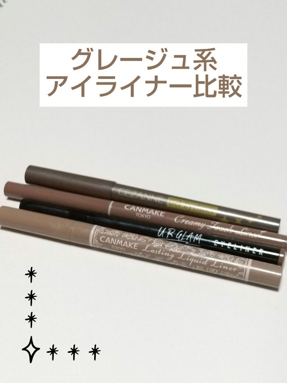 ジェルアイライナー/CEZANNE/ジェルアイライナーを使ったクチコミ（1枚目）