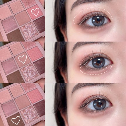 シャドウパレット/dasique/アイシャドウパレットを使ったクチコミ(2枚目)