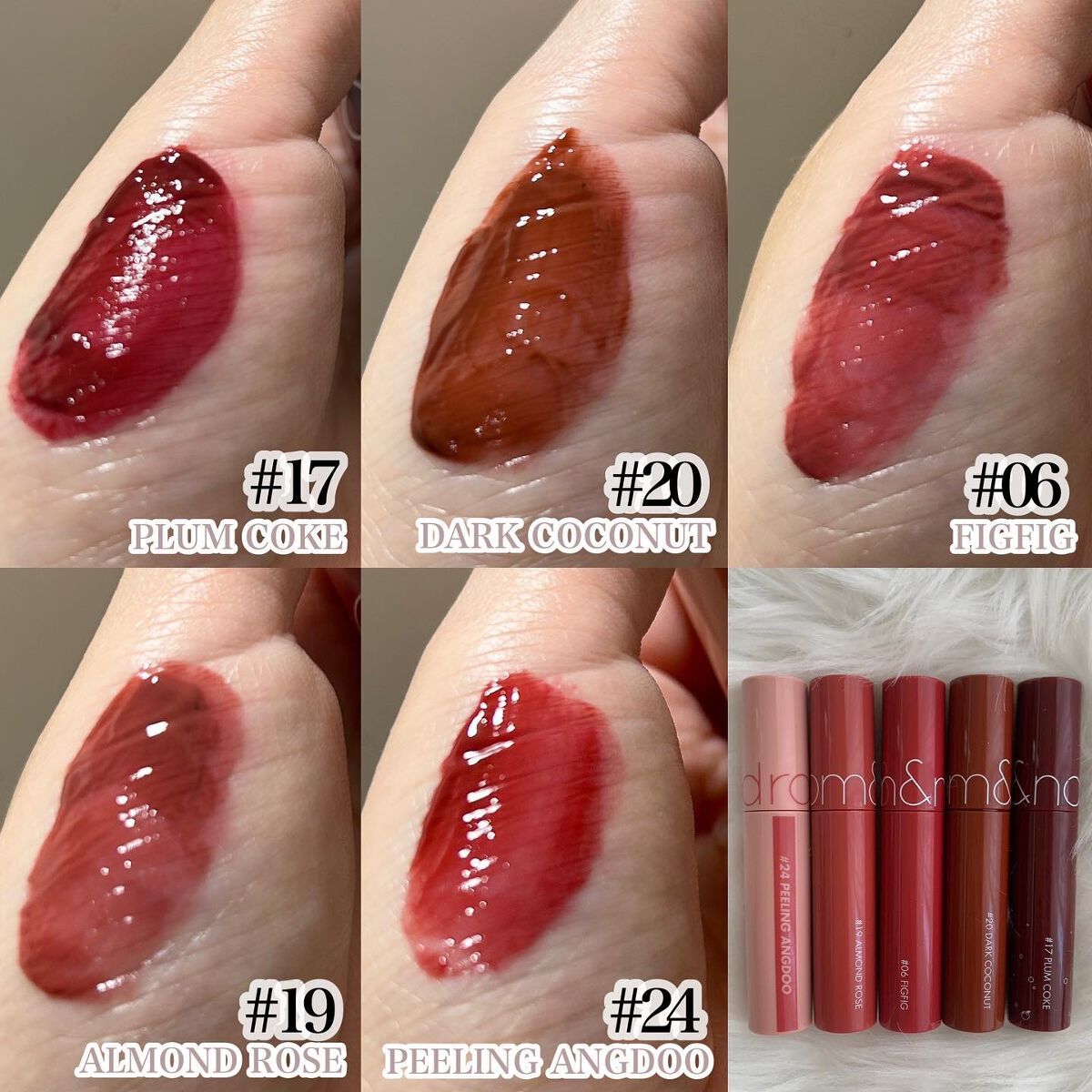 ジューシーラスティングティント/rom&nd/リップティントを使ったクチコミ（2枚目）