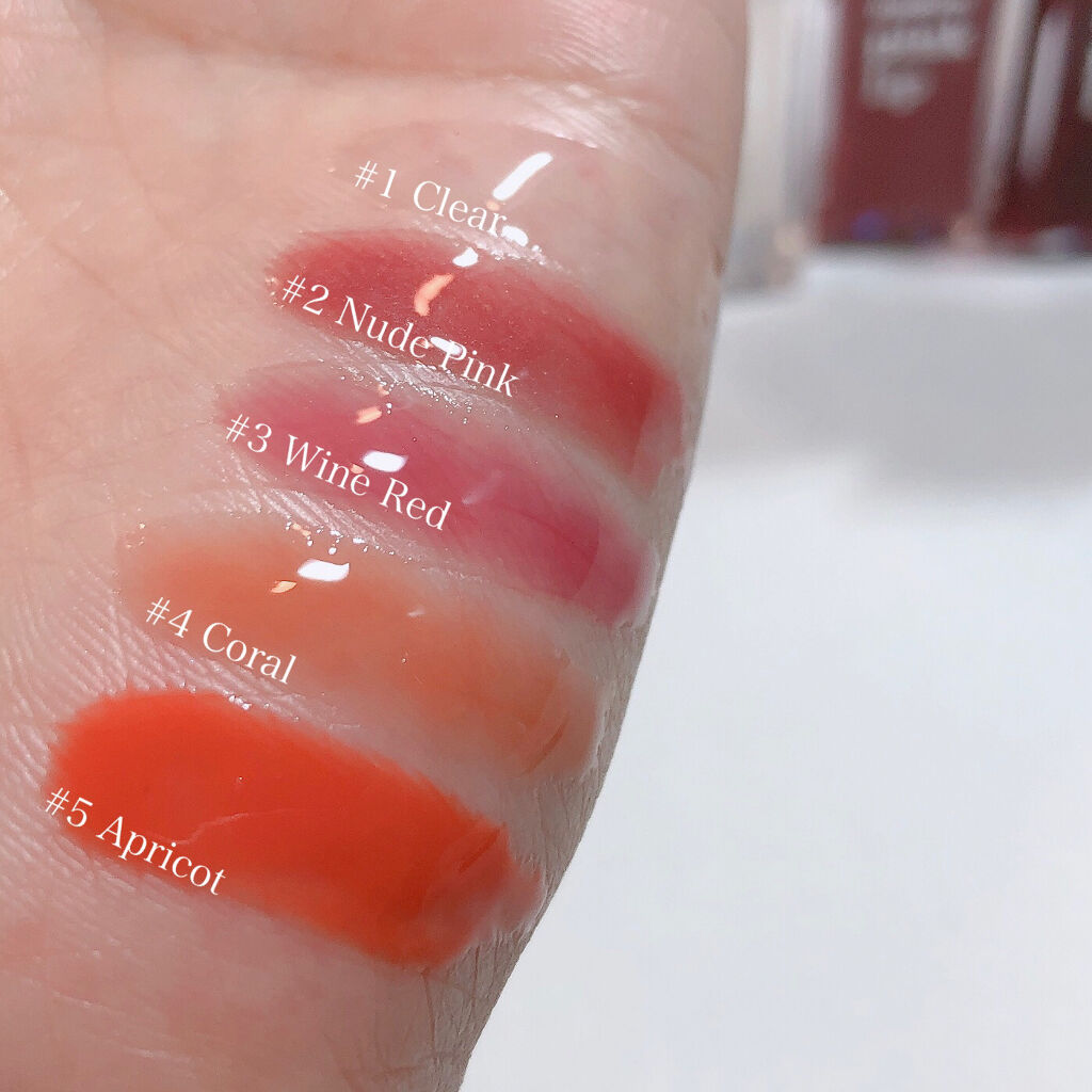 pinklip ＃４コーラル/プラスキレイ/リップオイルを使ったクチコミ（3枚目）