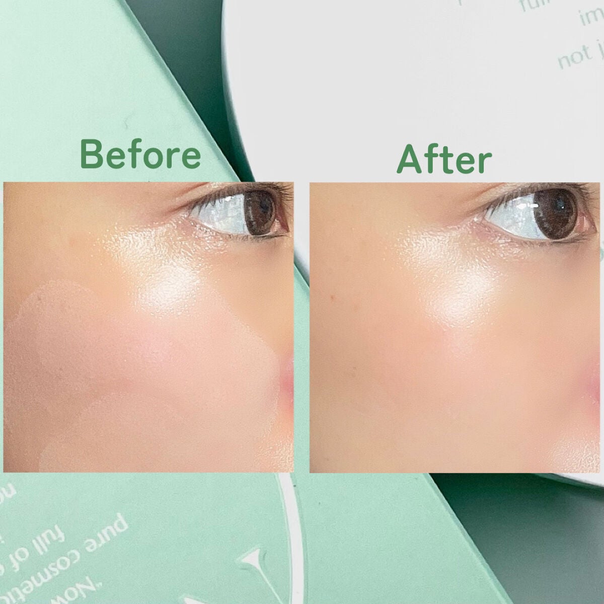 ティーツリーデイデイトーンアップサンクッション/NOWATER/日焼け止めローションを使ったクチコミ(4枚目)