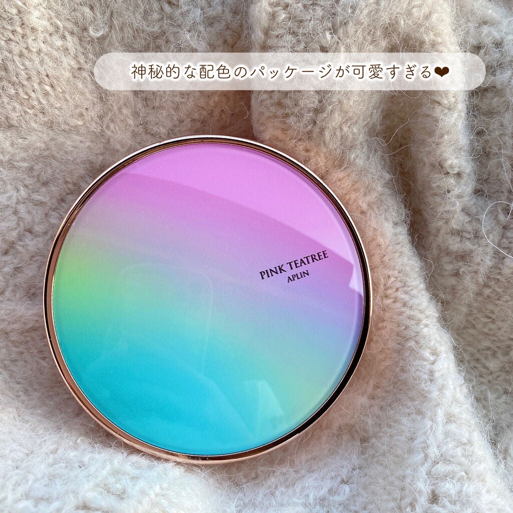 ピンクティーツリーカバークッション/APLIN/クッションファンデーションを使ったクチコミ(2枚目)