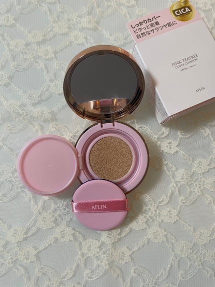 ピンクティーツリーカバークッション/APLIN/クッションファンデーションを使ったクチコミ(2枚目)
