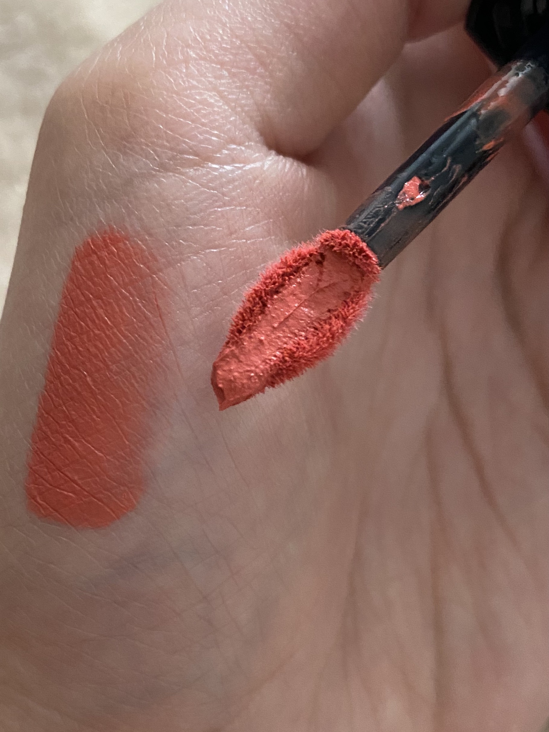 ルージュ ディオール フォーエヴァー リキッド 458 フォーエヴァー パリ/Dior/口紅を使ったクチコミ（2枚目）