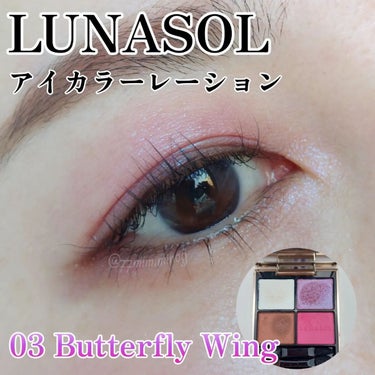 アイカラーレーション 03 Butterfly Wing/LUNASOL/アイシャドウパレットを使ったクチコミ（1枚目）