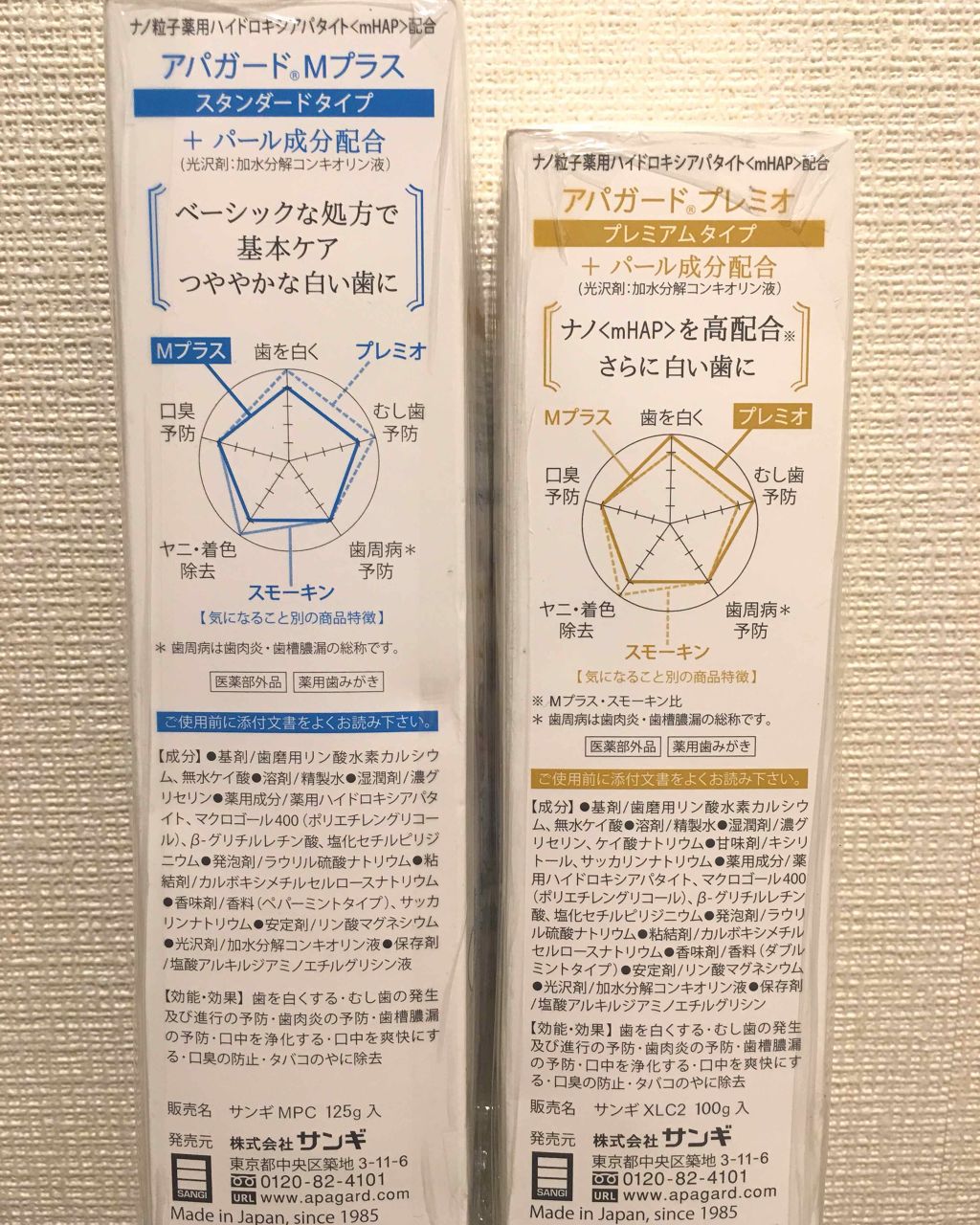 アパガードMプラス/アパガード/歯磨き粉を使ったクチコミ（2枚目）