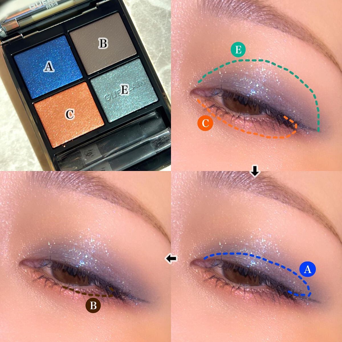 オンブル ジェ/GUERLAIN/アイシャドウパレットを使ったクチコミ(7枚目)