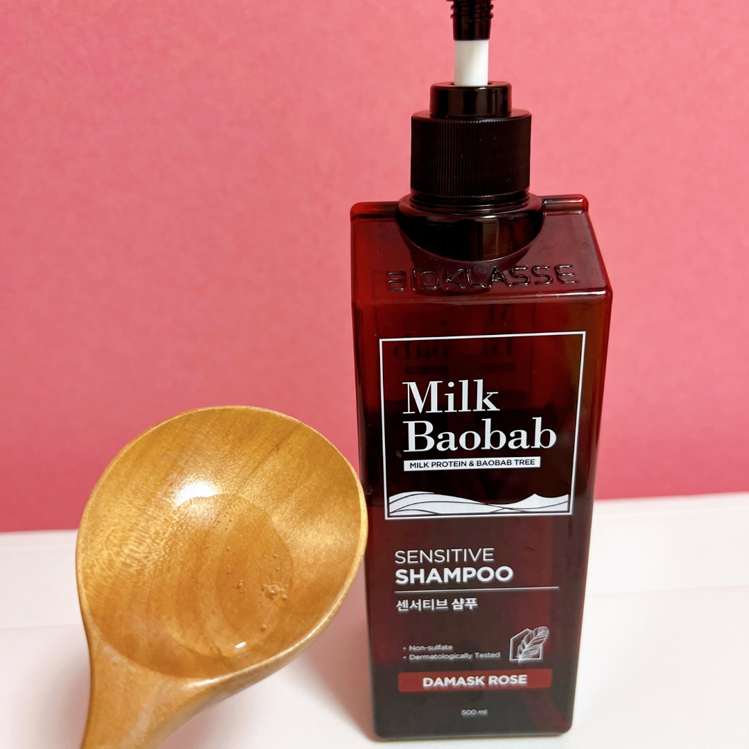 センシティブ シャンプー / トリートメント ダマスクローズ/ミルクバオバブ/市販シャンプーを使ったクチコミ（3枚目）