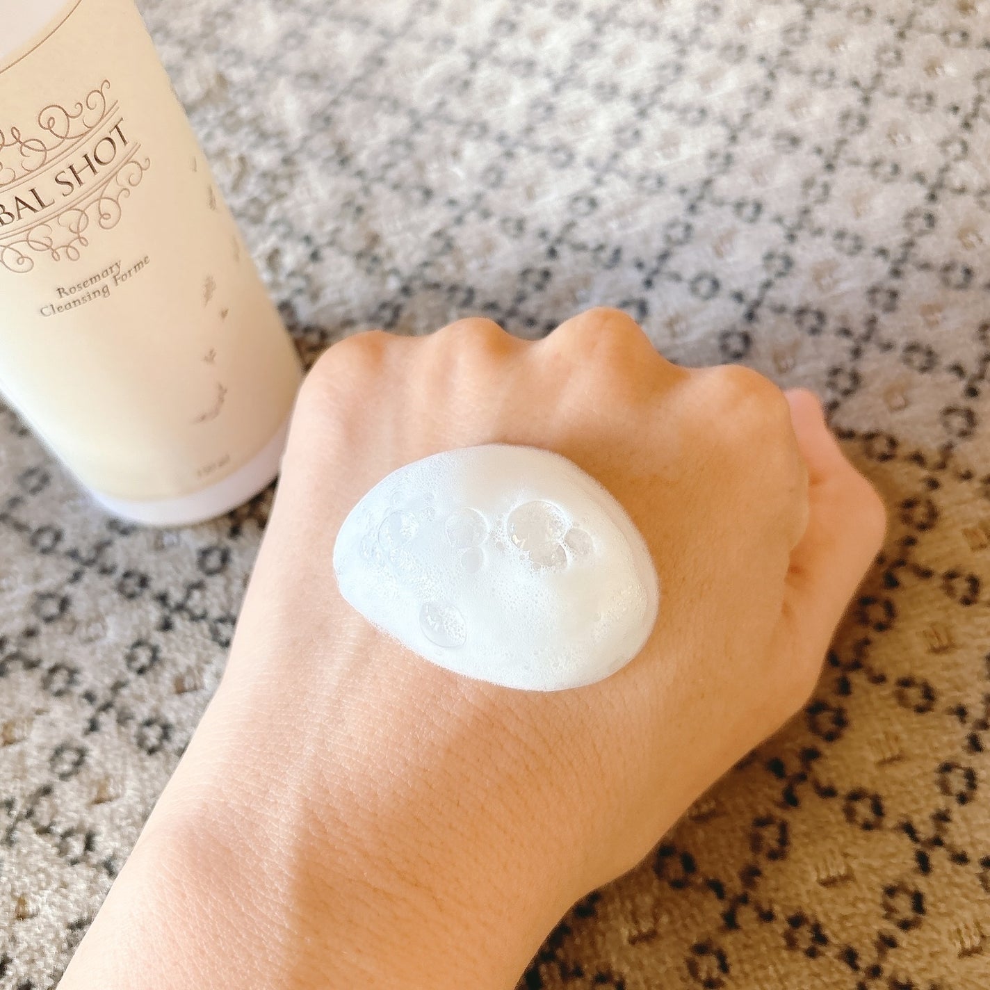 ふわふわ泡クレンジング(ローズマリー)/Herbal Shot/洗顔フォームを使ったクチコミ(5枚目)
