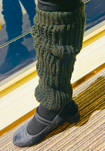 あったか手編み風レッグウォーマー/キャンドゥ/暖かい靴下を使ったクチコミ(6枚目)