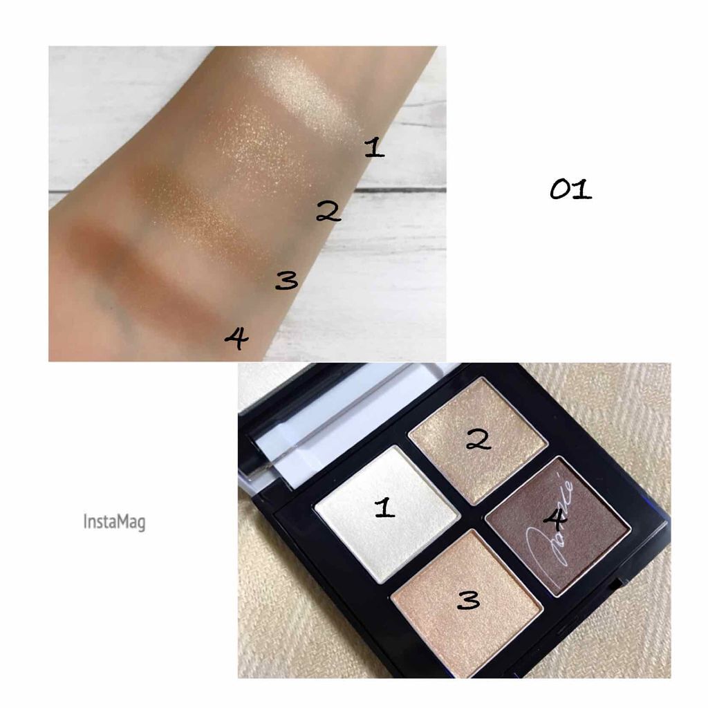 アイカラーパレットNA 01 ゴールドブラウン/Visée/アイシャドウパレットを使ったクチコミ（2枚目）