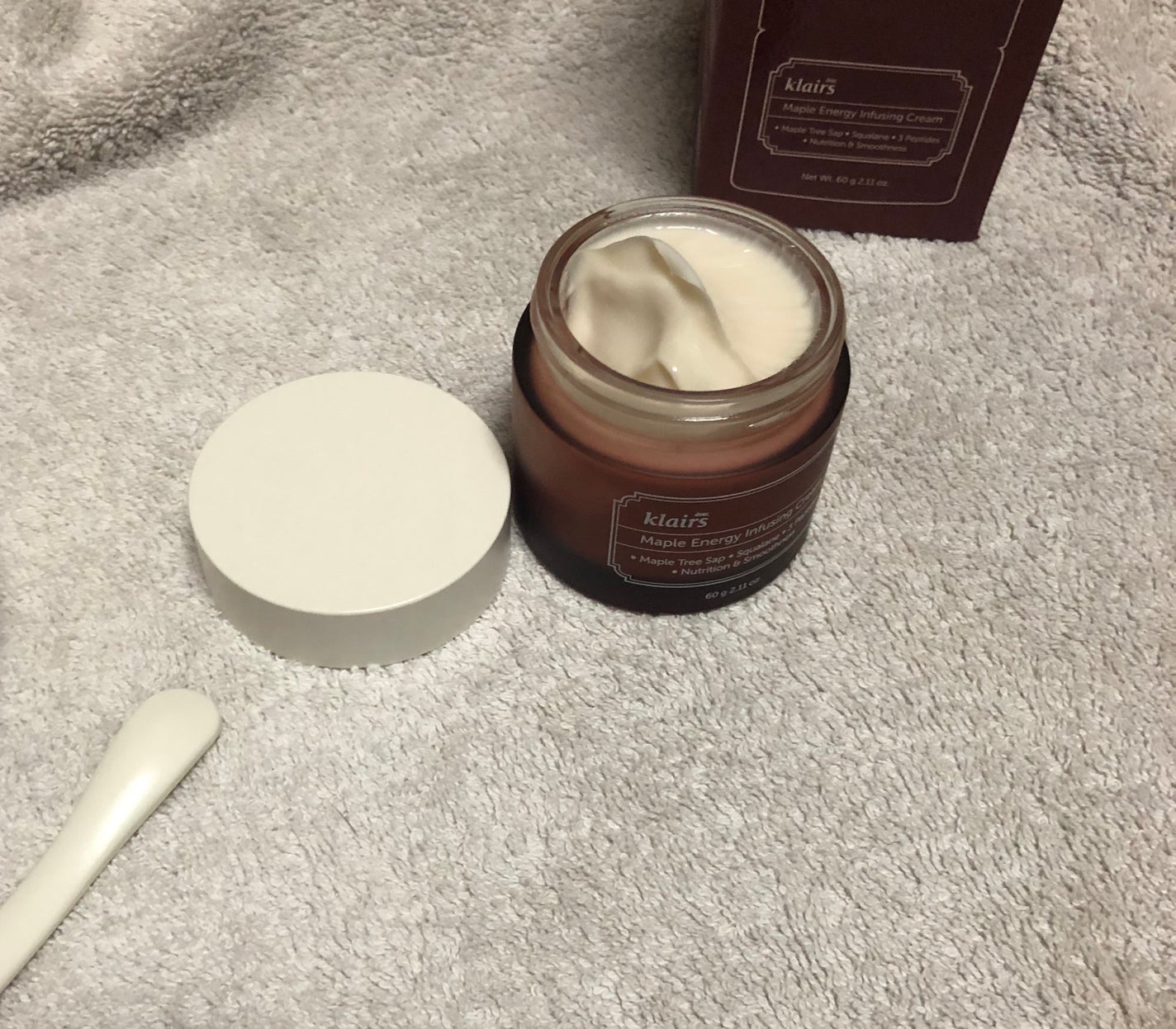 メープルエナジーインフュージングクリーム/Klairs/フェイスクリームを使ったクチコミ(1枚目)
