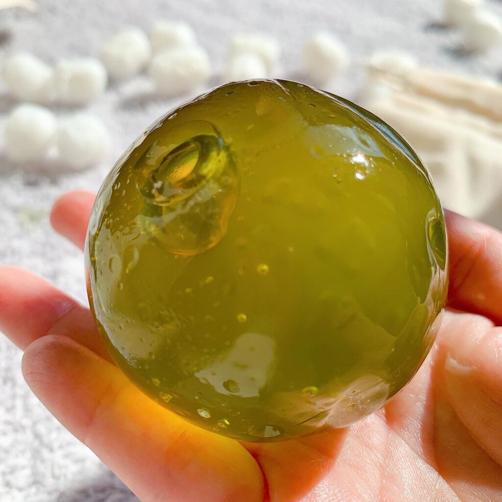 Jeju Green Tea Cleansing Ball/Ongredients/洗顔石鹸を使ったクチコミ(4枚目)