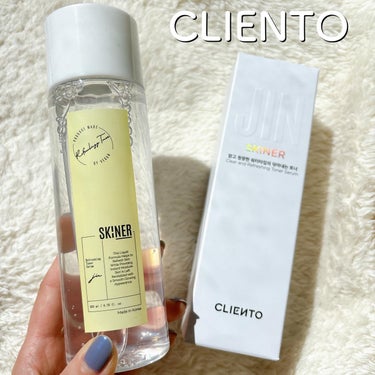 cliento SKINER JINのクチコミ「CLIENTO
⚫︎スキナー ジン

海洋深層水発酵の化粧水で1日中潤い肌に✨
海中のミネラル.....」（1枚目）