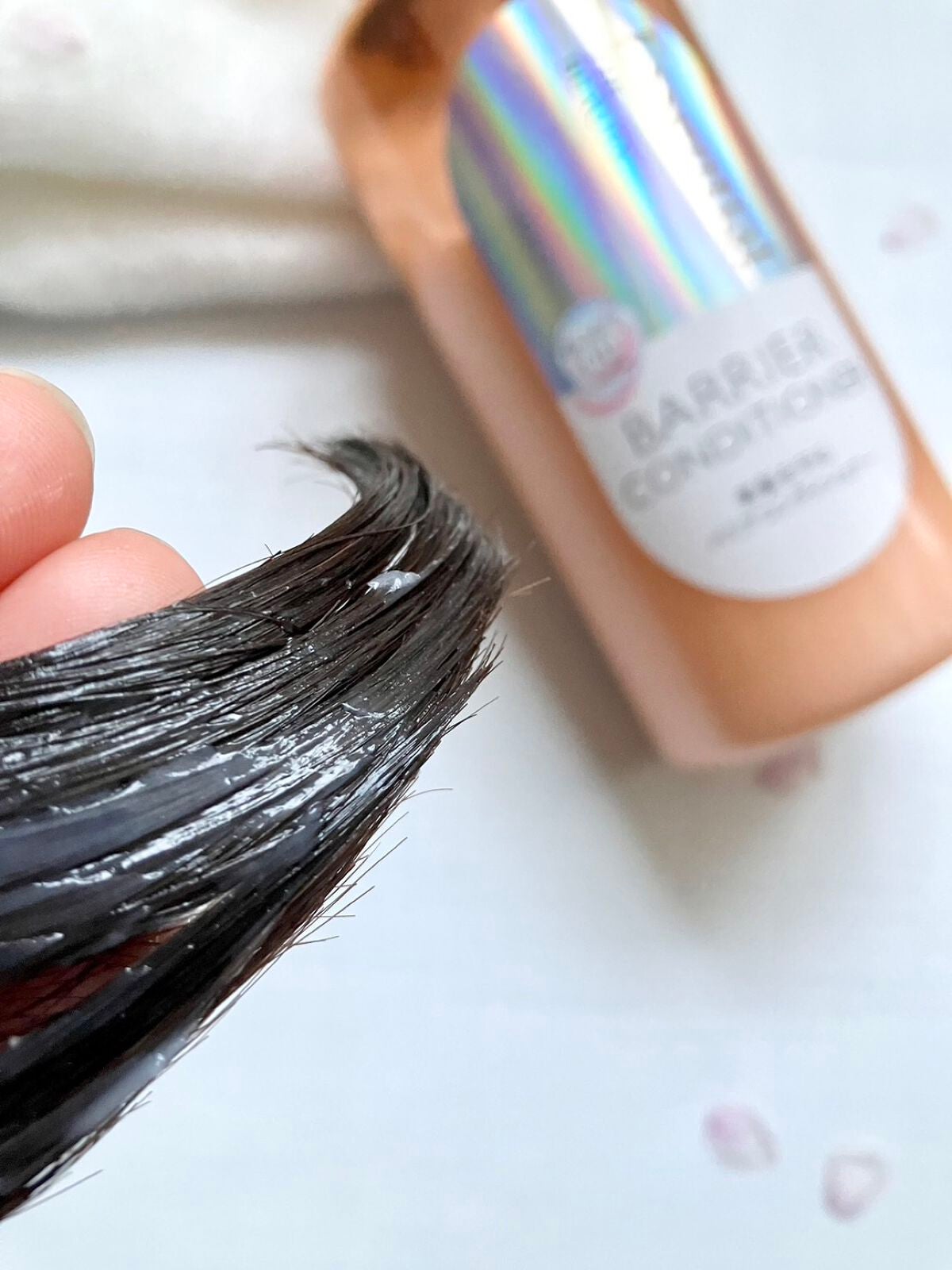 ザビューティ 髪のキメ美容素髪を守る バリアシャンプー/コンディショナー/エッセンシャル/シャンプー・コンディショナーを使ったクチコミ(5枚目)